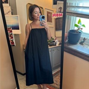 Black maxi dress